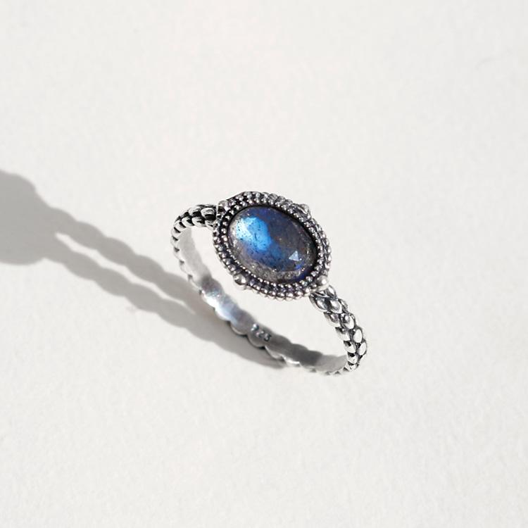 47Bag 925 Silver Gemstone Ring Bianca