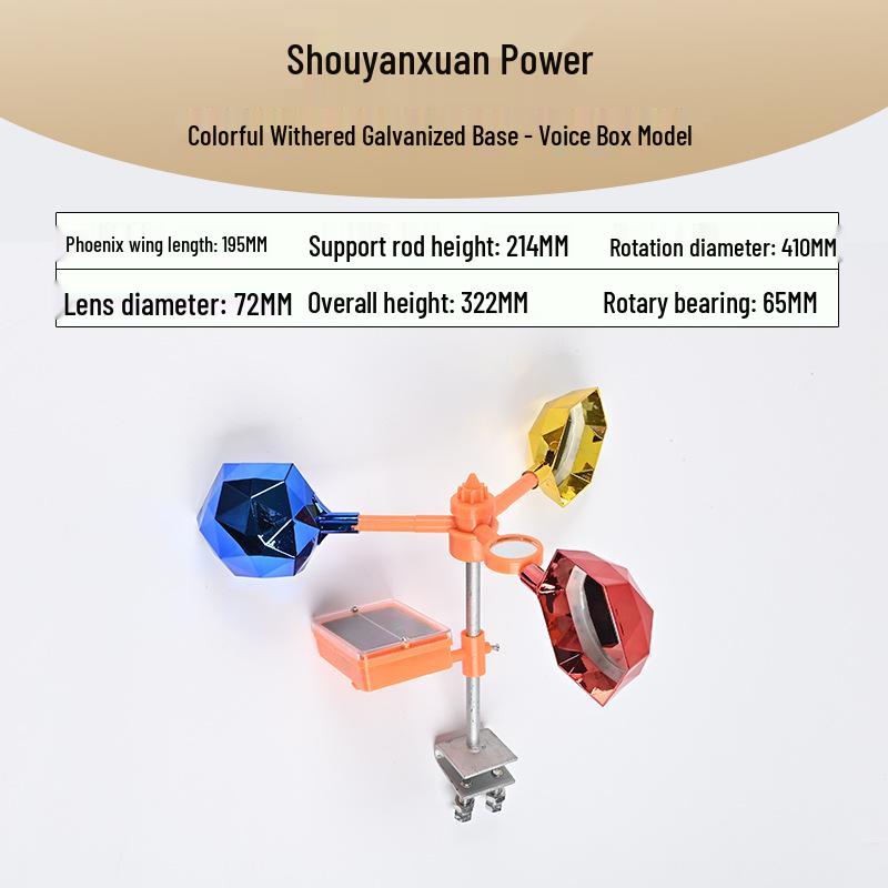 Wind-Powered Smart Bird Repeller with Light Sensor for Power Lines, Airports, and Orchards