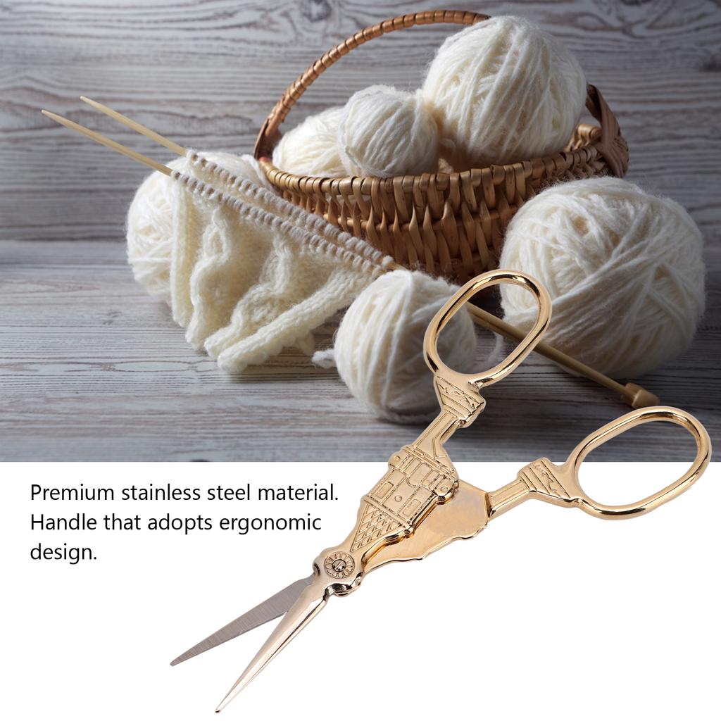 Vintage Scissors Stainless Steel Corrosion Resistant Sharper Blades Effort Saving Multifunction   Craft Scissors