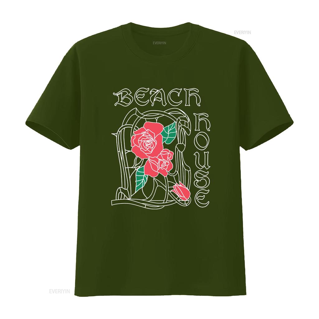Beach House Band T Shirt Album Dream Pop Music Merch Heavy Cotton vintage Washed Slightly Stretched graphic Casual Soft