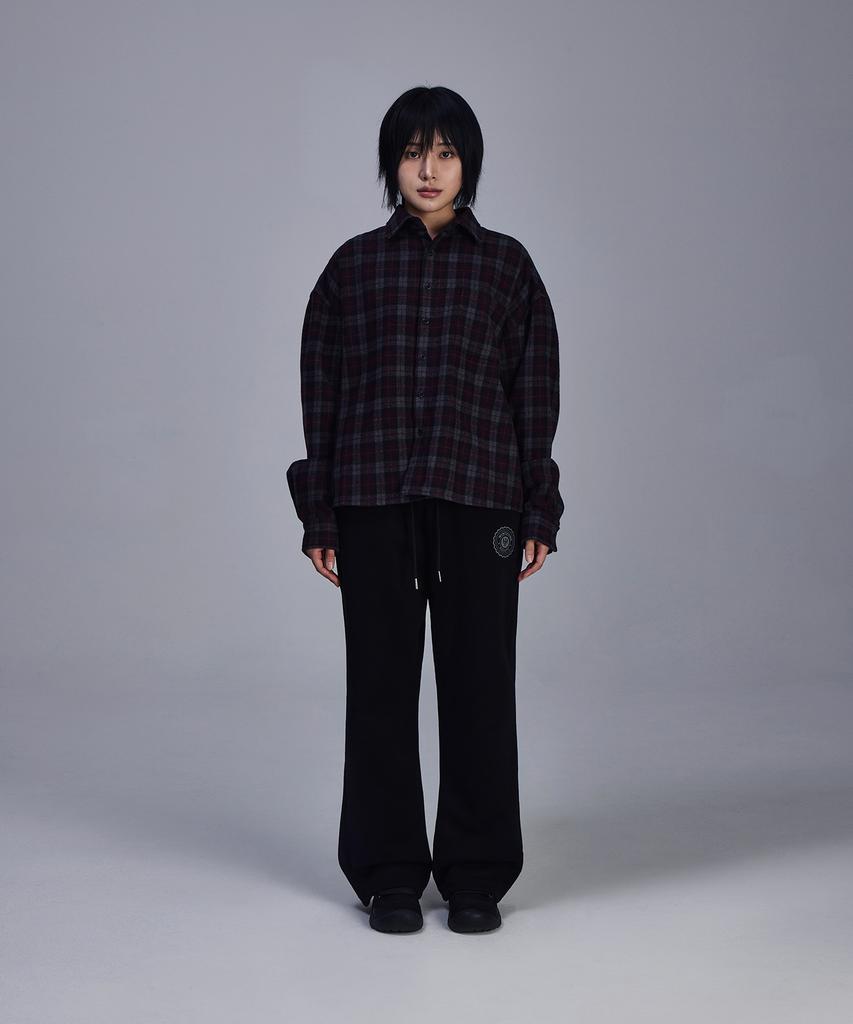 SCALLYWAG Flare Baggy Fleece-Lined Training Pants [Black]