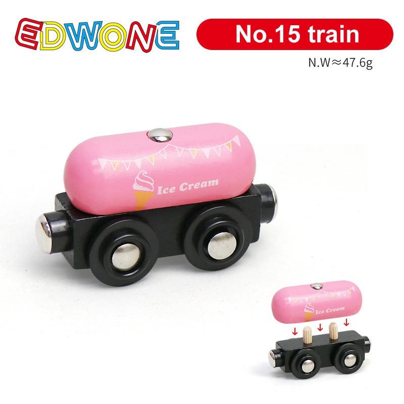 1pcs Magnetic Train Toys Wooden Train Locomotive Car Truck Railway Accessories Fit for Wooden Tracks Toys for Kids Gifts