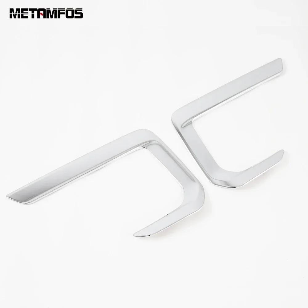 For Subaru Outback - 2024 Carbon Fiber Front Fog Light Lamp Cover Trim Foglight Eyelid Eyebrow Accessories Car Styling ABS Chrome Plastic
