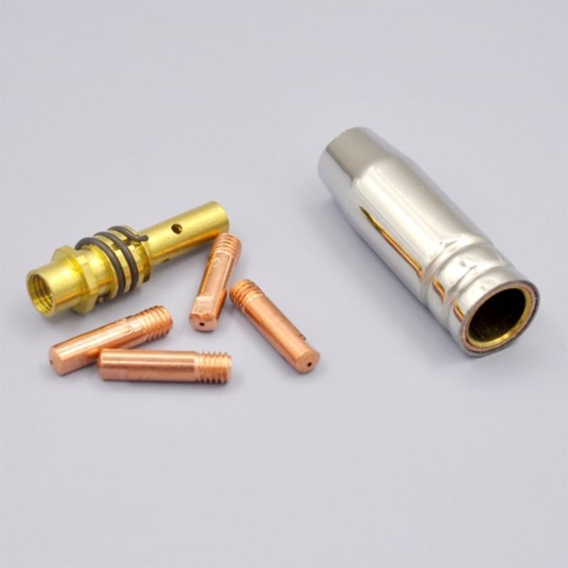 14Pz 15AK Ugelli di Contatto per Saldatura Rivestiti Ugello Gas Ugello Manicotto Protettivo Sostituzione per Pistole Saldanti