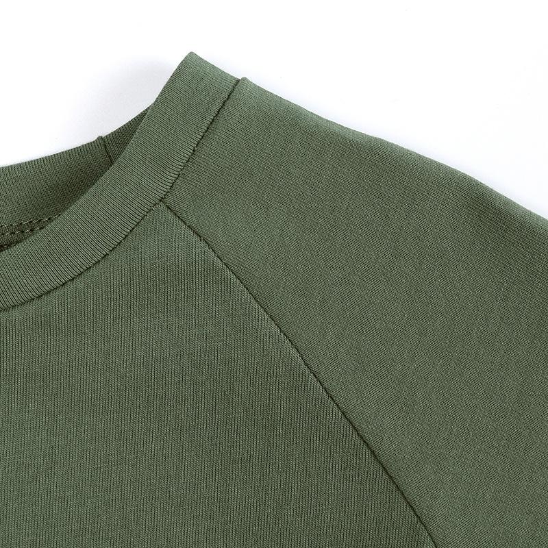 Children's Clothing Short Sleeved T-shirt Summer Children's Solid Color Bat Sleeve T-shirt Boys and Girls Round Neck Loose Top