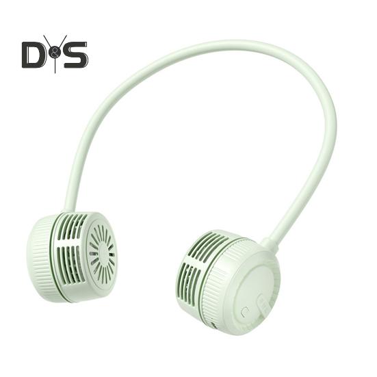 

Портативный безлопастной вентилятор без помощи рук, регулируемая скорость, перезаряжаемый, малошумный, тихий, шейный вентилятор, вентилятор воздушного охлаждения светло-зеленый