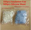 1111Pcs Insulating Tablets Insulation Cap Transistor Pads Circle Insulation Particle Ring Silicone Pad Sheet Strip for M1 Screws