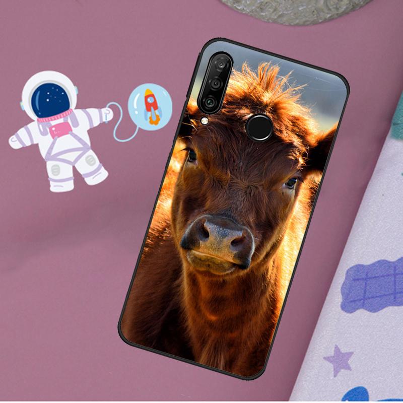 Funny Cow Face For Huawei Nova 5T 9 10 SE 7i 8i 11i 12i Y60 Y61 Y70 Y72 Y73 Y90 Y91 P20 P40 P30 Lite Case
