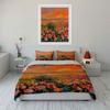 Sunset and tulip field. Bedding sets Duvet cover sets Duvet covers Pillowcases(1* Duvet Cover 2* Pillowcases without duvet insert)