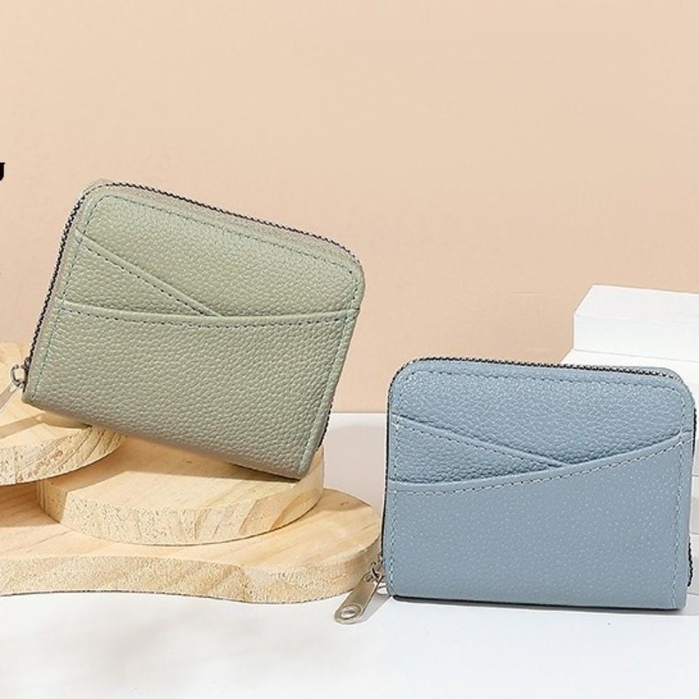 Short Coin Pouch Japanese Organ Card Holder Portable PU Leather Wallet  School