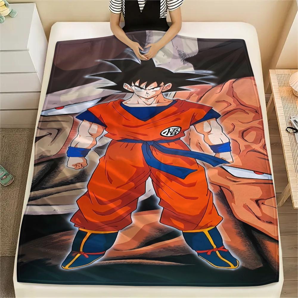 Dragon Ball characters Print Flannel Blanket,High quality Comfortable for All Seasons,Home Decor,Warmth and Comfort,Perfect for Christmas Gifts