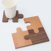 Laser Engrave Customized Wooden Coffee Tea Puzzle Coaster Tray Personalized