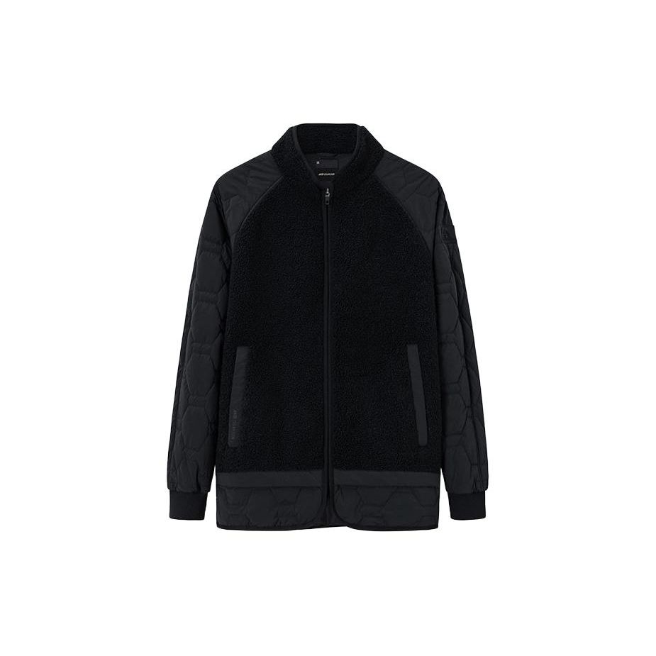 

Anta Однотонная куртка на молнии со стойкой и толстой подкладкой, унисекс, черная 172340701-3 M