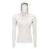 Womens Slim Fit Hooded Sport Jacket Lightweight Stretch Running Yoga Outerwear S2088