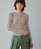WOVEMENT Rainbow Henley Neck Top Mix Wbdftp002Mix