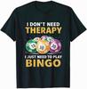 Bingo and Cuddles T-Shirt Funny Graphic Tee for Game Night Comfort Black