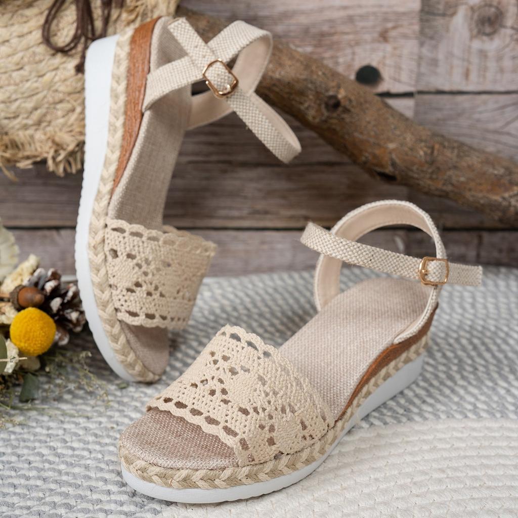 Summer New Style Fish-mouth Fashionable Platform Sandals, Thick-soled Large-size Sandals