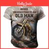 Mens Motorcycle 3d Vintage Tshirt Print Riding Short Sleeve Summer Male Clothing Casual Tops Classic Biker Breathable T Shirt