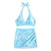 Women's Split Fashion Sexy Bikini Print With Breast Pad Without Steel Bracket Swimsuit