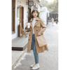 Frühlings-Temperament vielseitiger britischer Stil Overknee mittel und lang zweireihiger Trenchcoat Damen-Trend