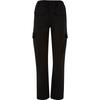 Pantalon cargo femme - Urban Classics - Twill - Taille haute - Noir - Confortable et tendance