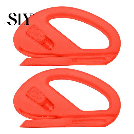 Easy-to-use Paper Trimmer with Hidden Blade 1/2Pcs Safety Cutter Tool Film Wrapping Easy Sliding Packaging Roll Compact Design
