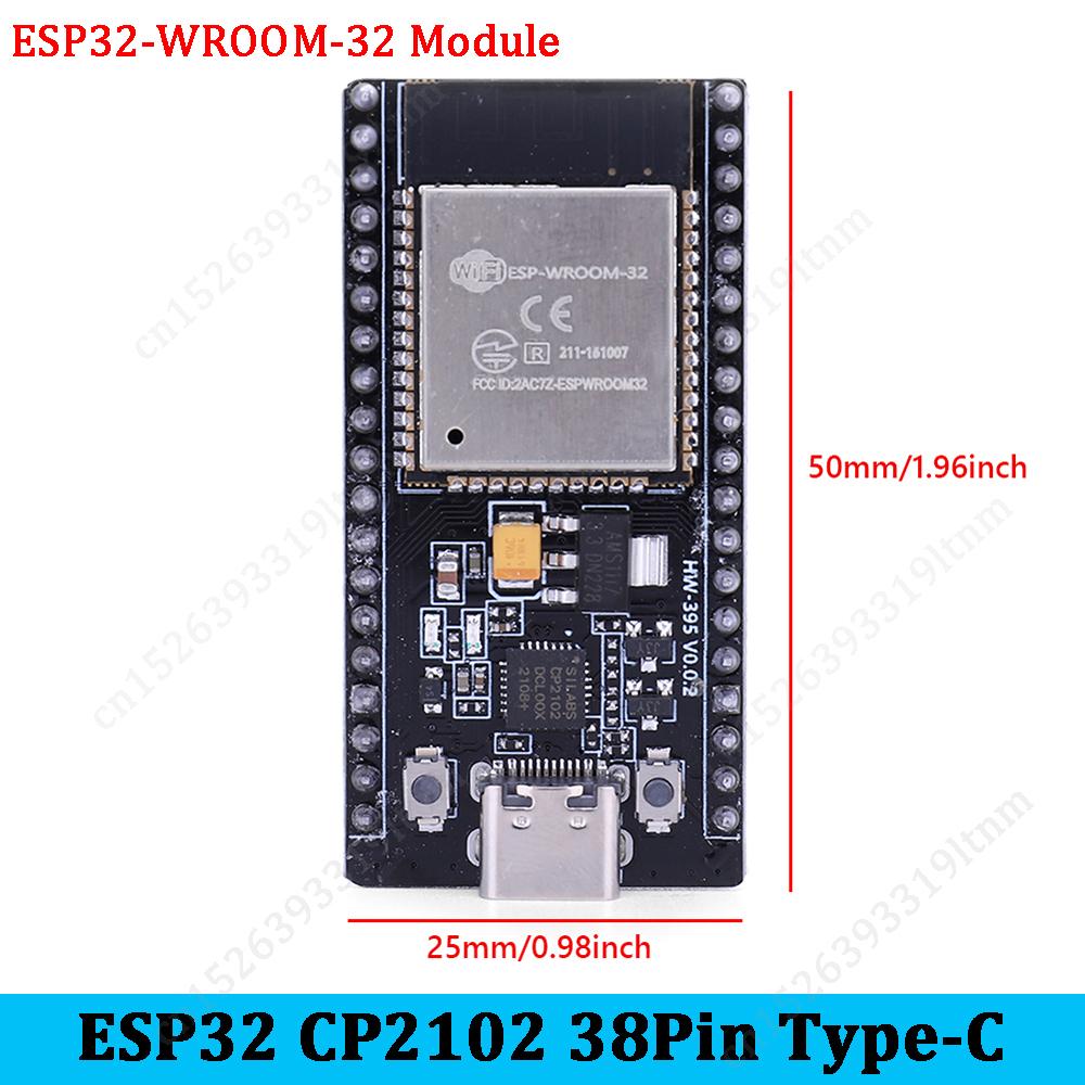 Placa de Desenvolvimento ESP32 TYPE-C/Micro-USB CH340C CP2102 ESP32 30PIN 38PIN Dual Core WiFi+Bluetooth ESP32-32 Módulo Sem Fio
