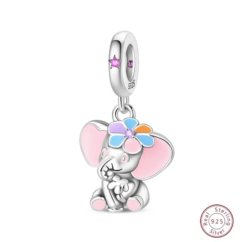 Firefly Cute Cats And Dogs Beaded Copper Pendant Suitable For Original Charms Bracelet Diy Exquisite Women Jewelry