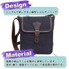 [creare Kiki] Men's Lightweight Crossbody Shoulder Bag, Made In Japan with Okayama Denim, Mini Flap Shoulder Bag, Perfect Father's Day or Birthday
