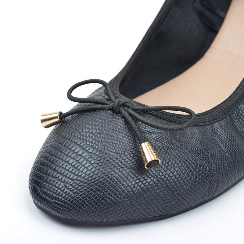 Ladies' Spring and Summer Shoes Casual Soft Sole Low Cut Flats Pregnant Women's Flat Bowknot Shoes