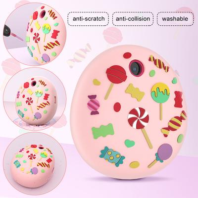 Silicone Protective Case Shockproof Soft Case Cover Anti-Scratch Protective Sleeve with Carabiner Compatible with Tamagotchi Pix