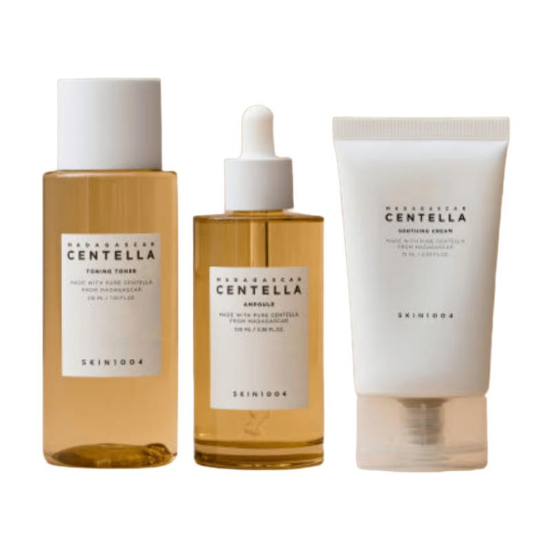 

SKIN1004 Centella Soothing Set – Toning Toner 210ml + Ampoule 100ml + Soothing Cream 75ml