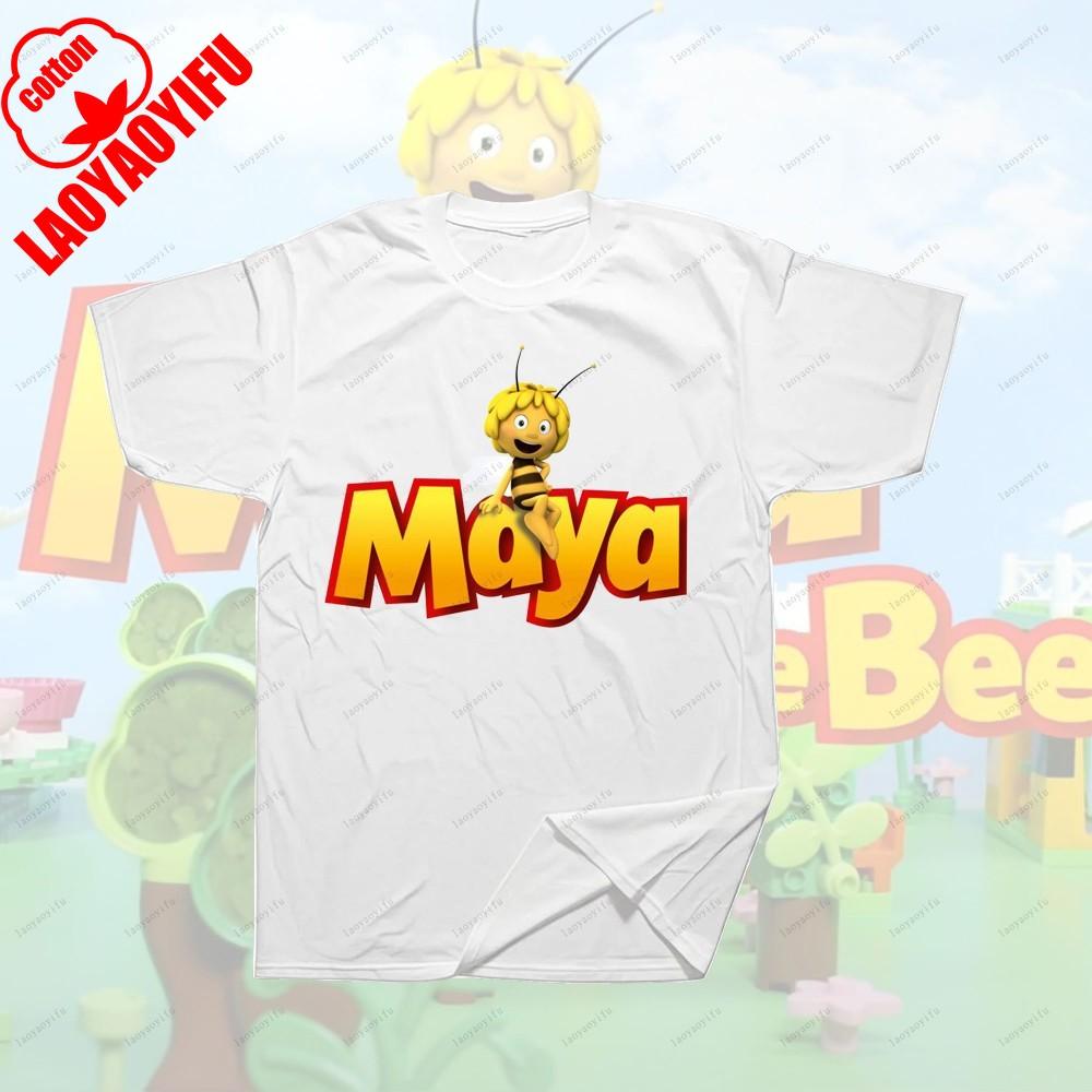 Maya The Bee Movie Cartoon Character T-shirts Cartoons T Shirt for Fitness Training Jogging Outdoor Activities
