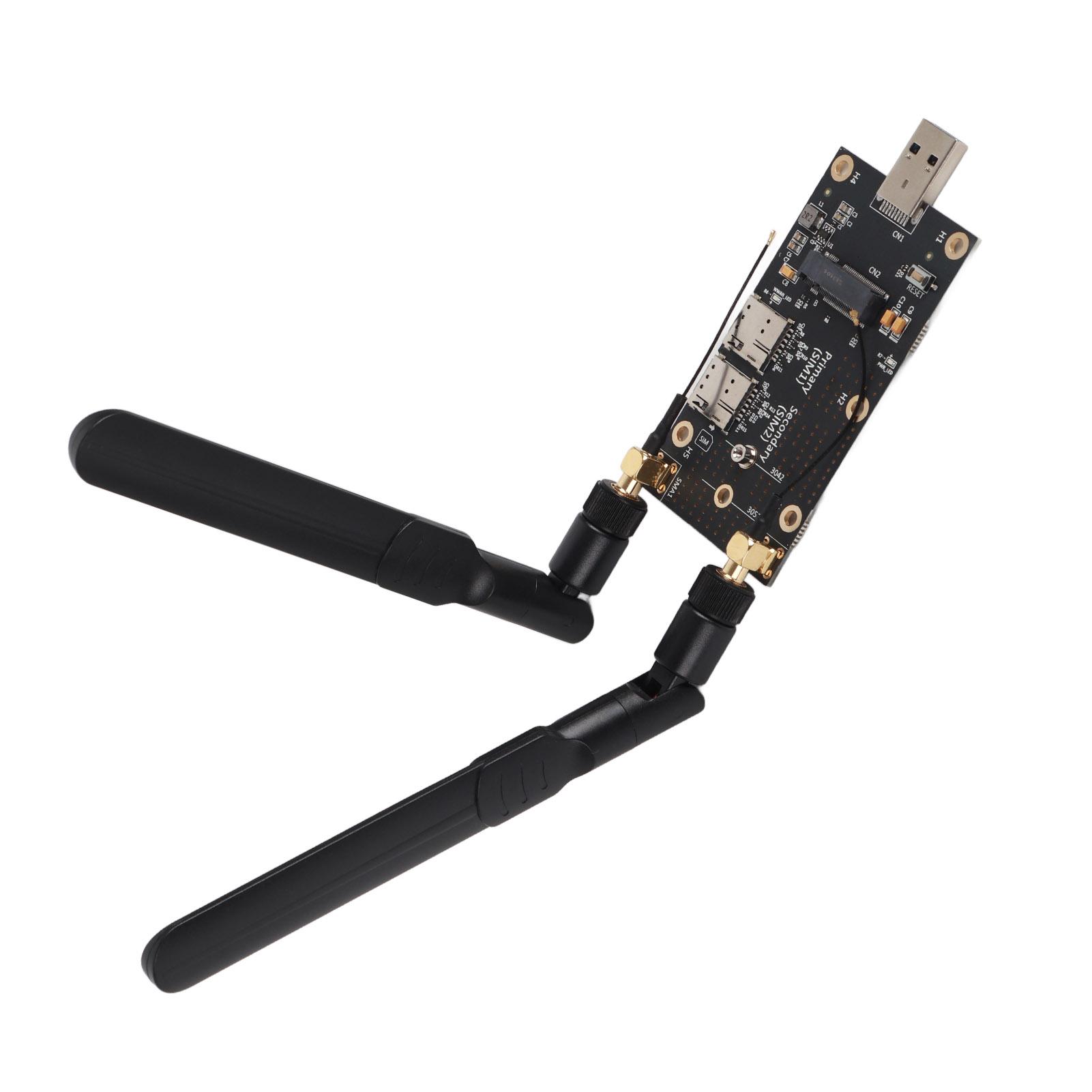 

Адаптер NGFF M.2 – USB3.0, LTE-модем із двома гніздами для SIM-карт і гвинтами для антен для модуля LTE4G5G