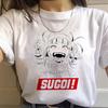 New Ahegao Harajuku Graphic Women T-Shirt My Hero Academia Anime Senpai Top Female T Shirt Harajuku O-Neck Casual Lady Clothing