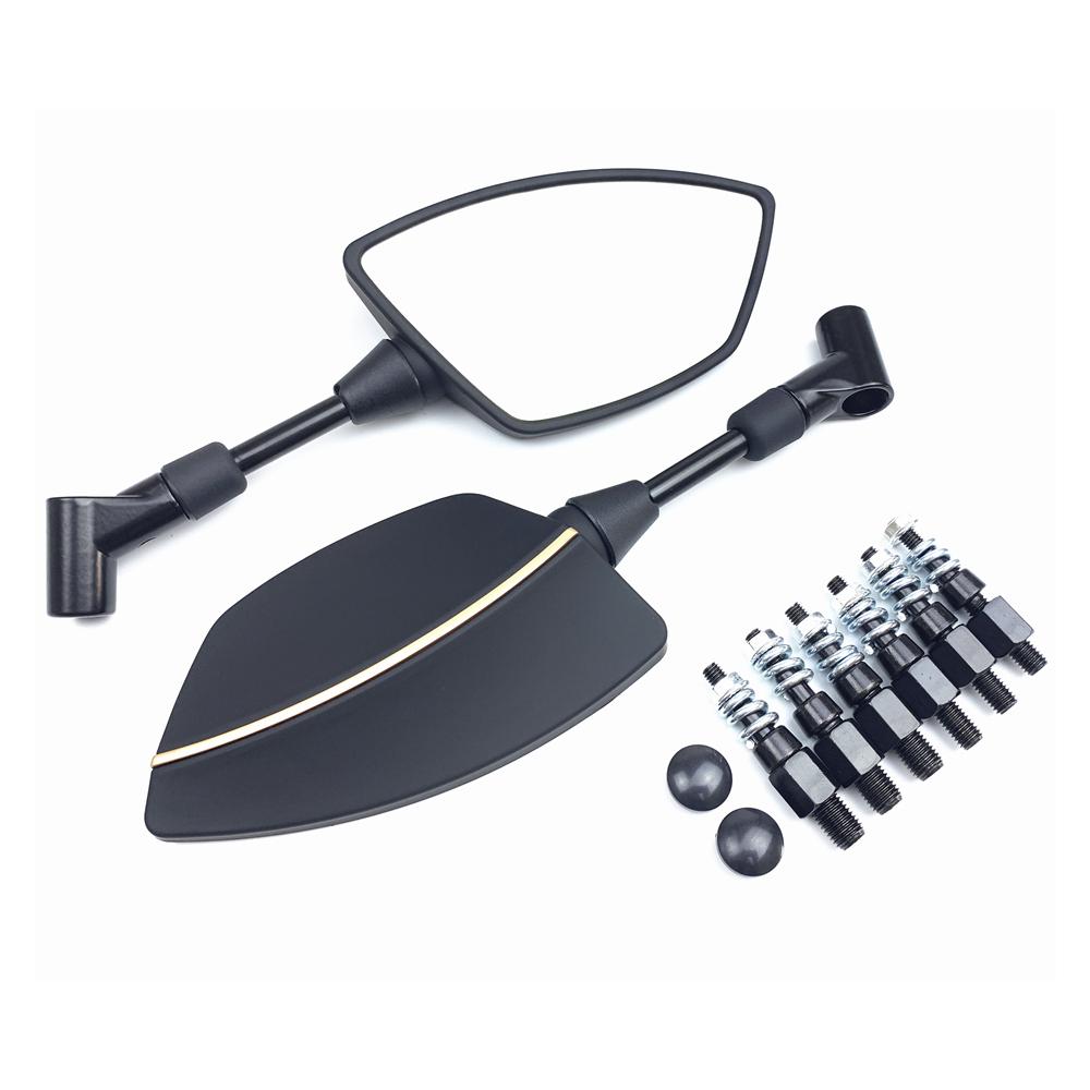 For YAMAHA MT01 MT03 MT-07 MT-09/Tracer 900 700 Tenere FJ09 MT10 Carbon Black Motorcycle Accessories Side Rearview Mirrors