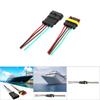 2 Sets 4Celsius5Celsius6 Pin Car Waterproof Electrical Connector Plug with Wire Cable