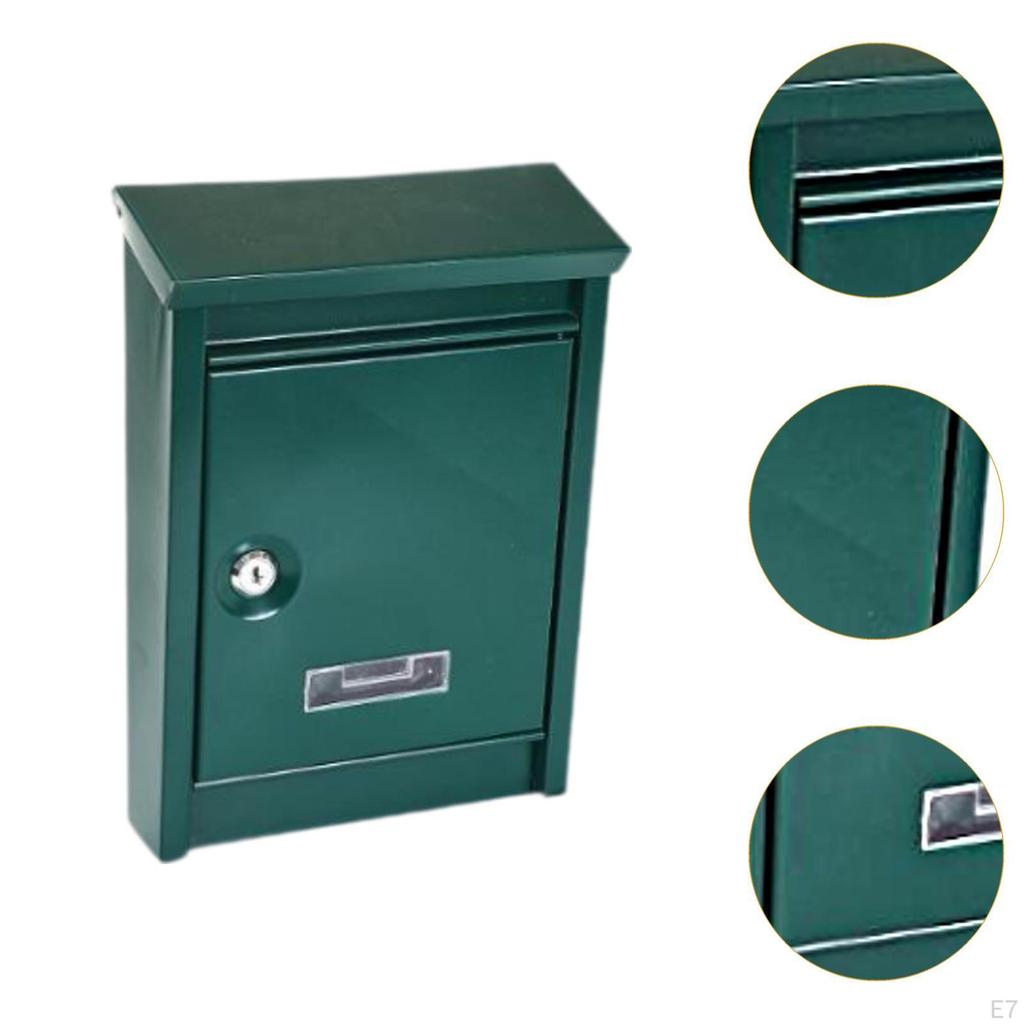 Big Metal Delivery Box Mountingbox, with 2 Keys, Outdoor Postbox Mailbox for The Entrance House