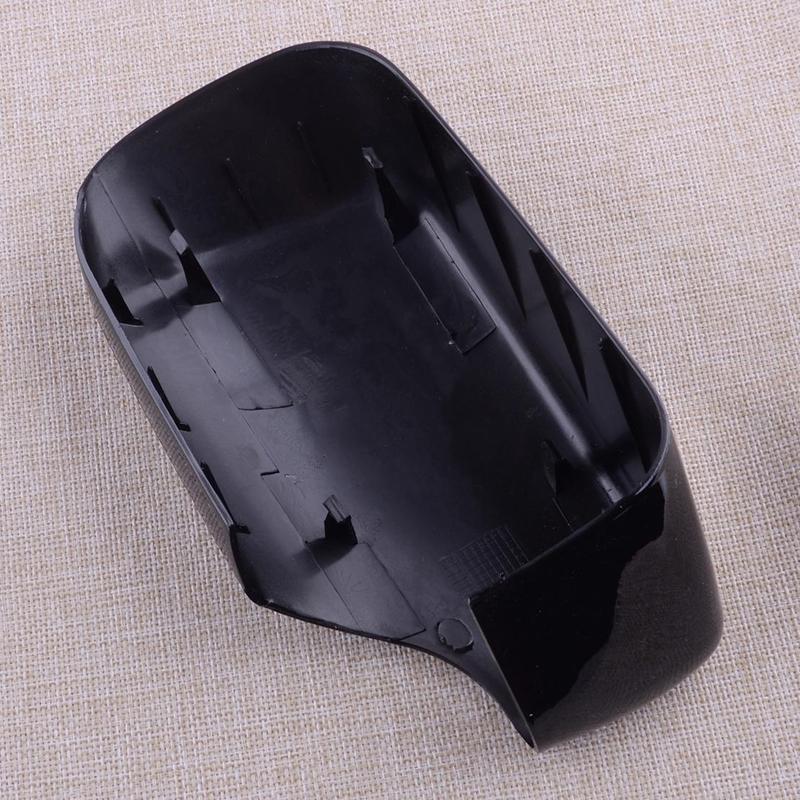 51168238375 Front Left Side Rearview Mirror Cover Cap Fit for BMW 3 Series E46 Sedan Hatchback Touring 2001-2005 Glossy Black