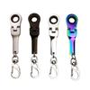 Creative 10Mm Ratchet Wrench Mini Shaped Jdm Metal Racing Keychain Key Chain Ring Keyring Adjustable Wrench Tools