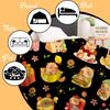 Cute Bear Food Theme Throw Blanket Kawaii Design for Living Room Decor Gift for Her PopCultureStyle70x100
