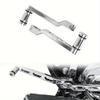 1 Pair of Premium Motorcycle Gear Shift Lever & Heel Toe Shifter for Harley FL, Road King, Electra Street, Tri Glide, Ultra Classic - Sleek Polished F