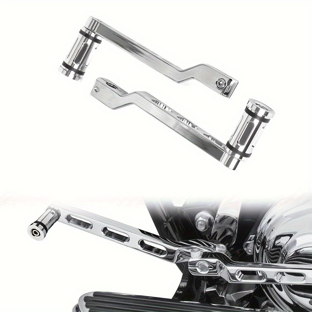 1 Pair of Premium Motorcycle Gear Shift Lever & Heel Toe Shifter for Harley FL, Road King, Electra Street, Tri Glide, Ultra Classic - Sleek Polished F