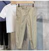 Hot-selling old money style men's nine-point suit pants summer factory straight loose trendy casual pants