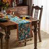 Jacquard Blue Table Runner for Dining Decoration Home Tea Table Runner Table Cover TV Cabinet Bed Runner