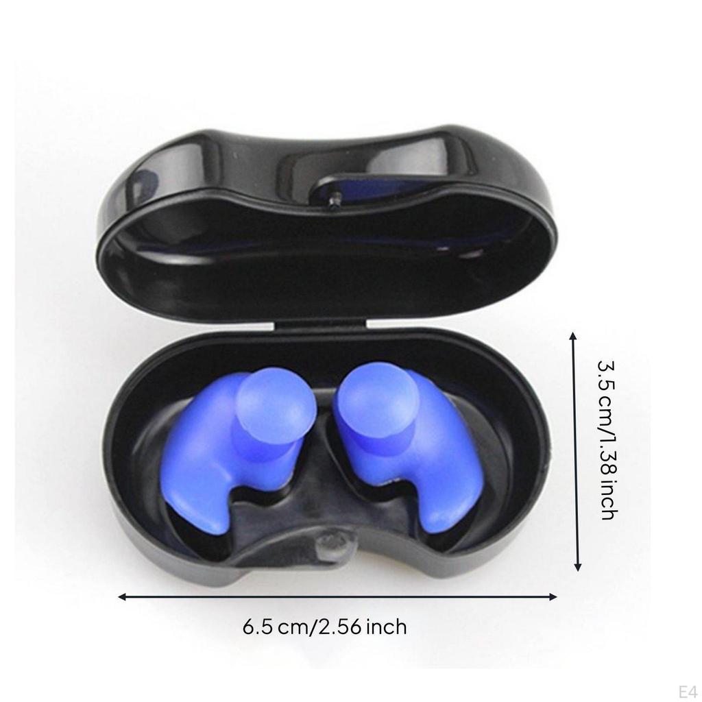 Silicone Swimming Earplugs Comfortable Fit Waterproof Reusable Ear plug