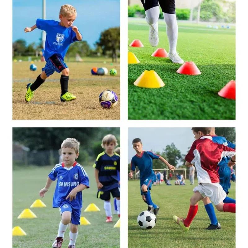 10pcs Soccer Practice Logo Disc Set - Round Mouth Logo Plate Obstacle Sports Training Equipment for Soccer Basketball & Football