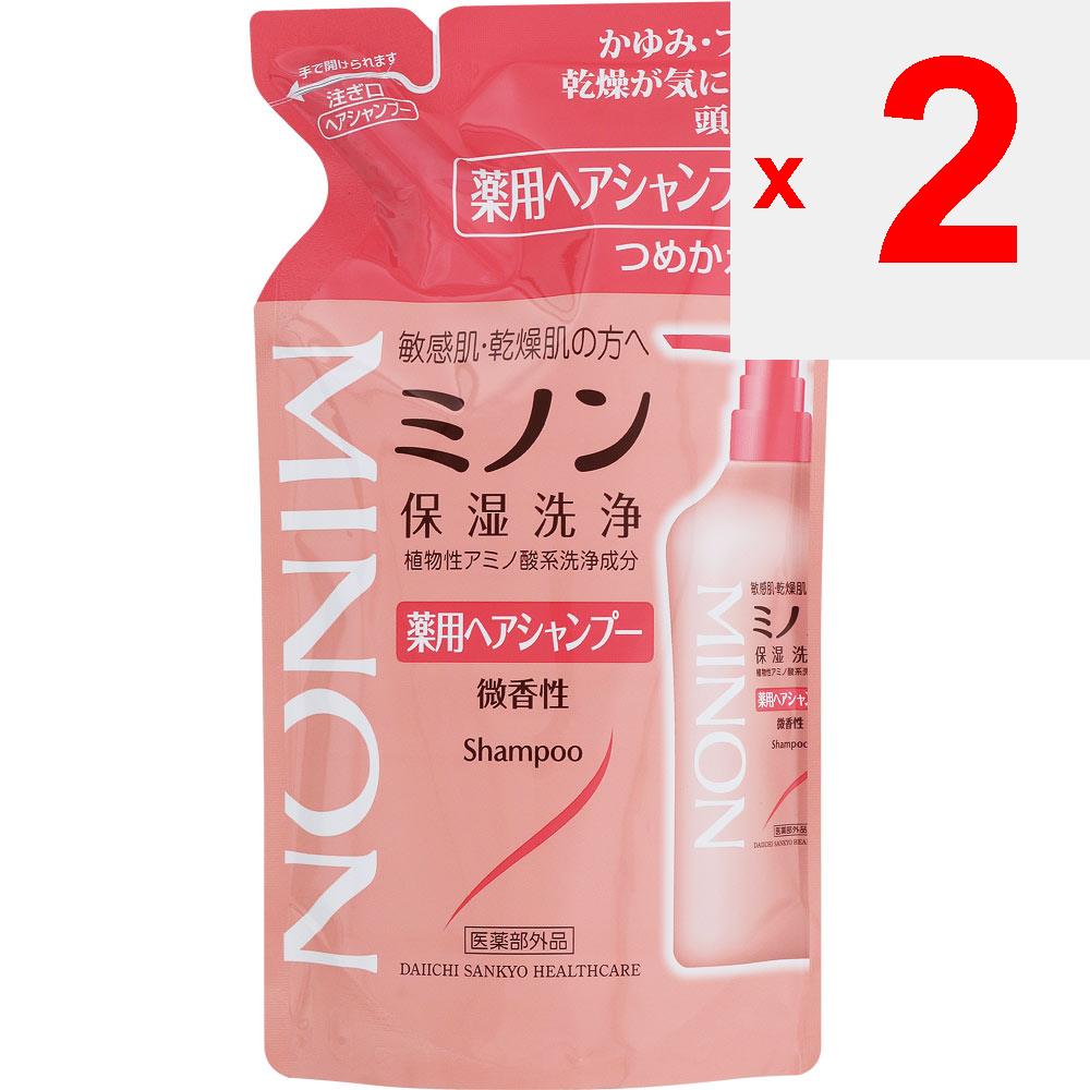 Daiichi Sankyo Healthcare Minon Medicated Hair Shampoo Refill 380ml (Quasi-drug) Other (check Locks, Tongue Cleaners, Etc.) After Washing Hair, Take a
