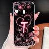Case For Samsung Galaxy A40 A41 A50 A50S Name Letter Soft TPU Clear Silicone Cover For Samsung A 40 A 50 Lightweight Phone Funda
