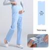 Maternity Nurse Pants - Adjustable Waist, Full Belly Support, Thick & Thin, Blue, Pink, White, Plus Size, Summer